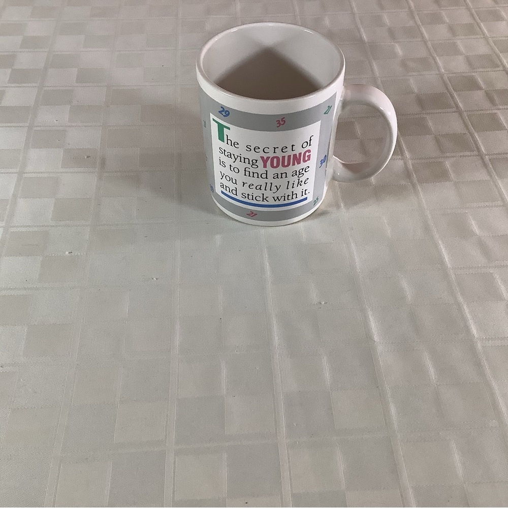 💜 New the secret of staying young is to find an age you really like mug